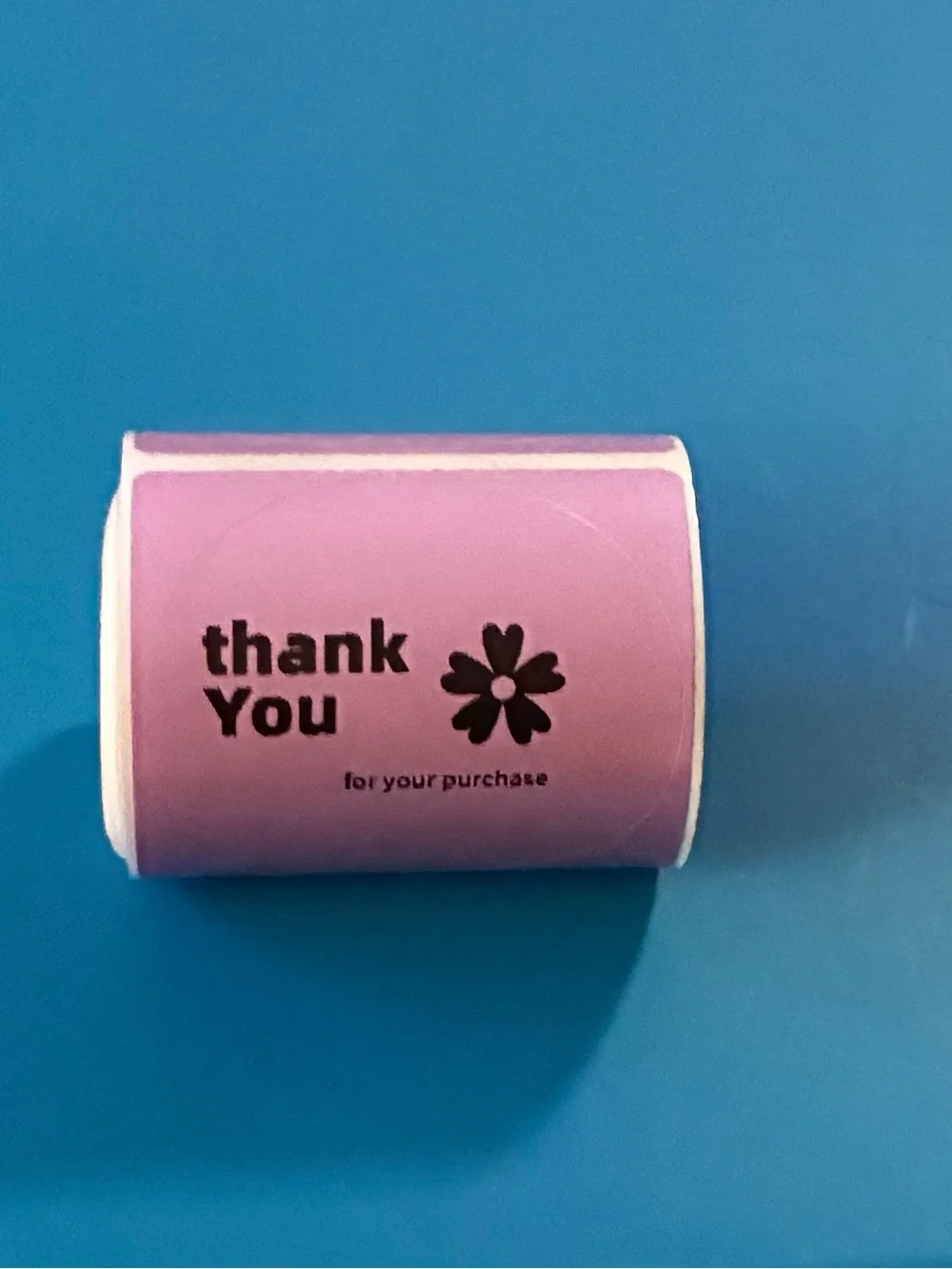 Purple “Thank You for your purchase” Sticker Roll